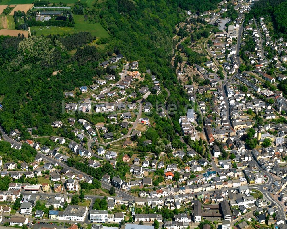 Luftbild Bad Ems - Stadtansicht vom Innenstadtbereich in Bad Ems im Bundesland Rheinland-Pfalz