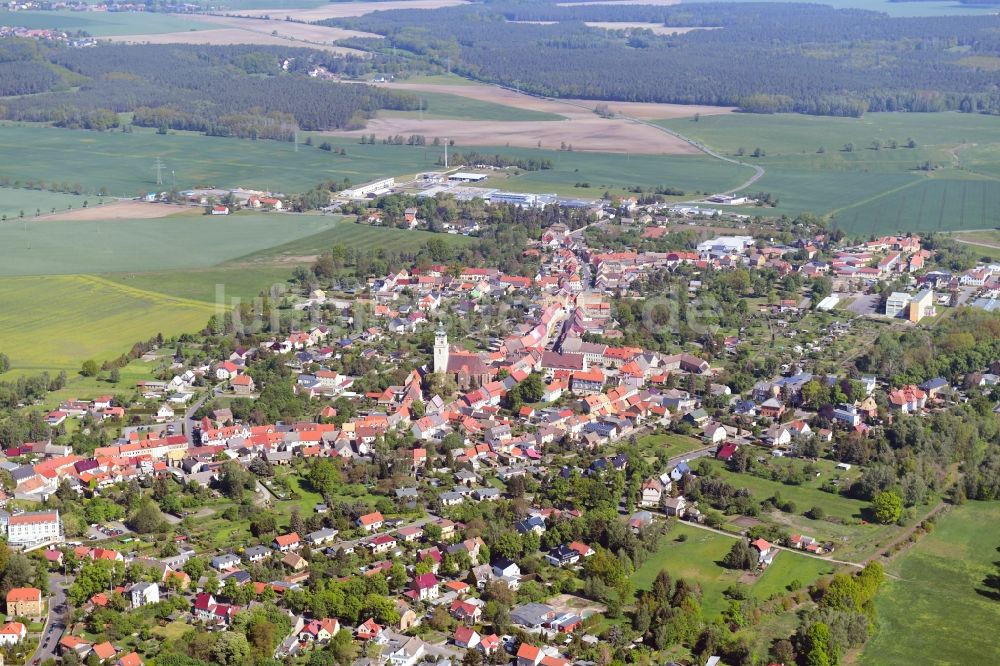 Luftbild Bad Schmiedeberg - Stadtansicht vom Innenstadtbereich in Bad Schmiedeberg im Bundesland Sachsen-Anhalt, Deutschland