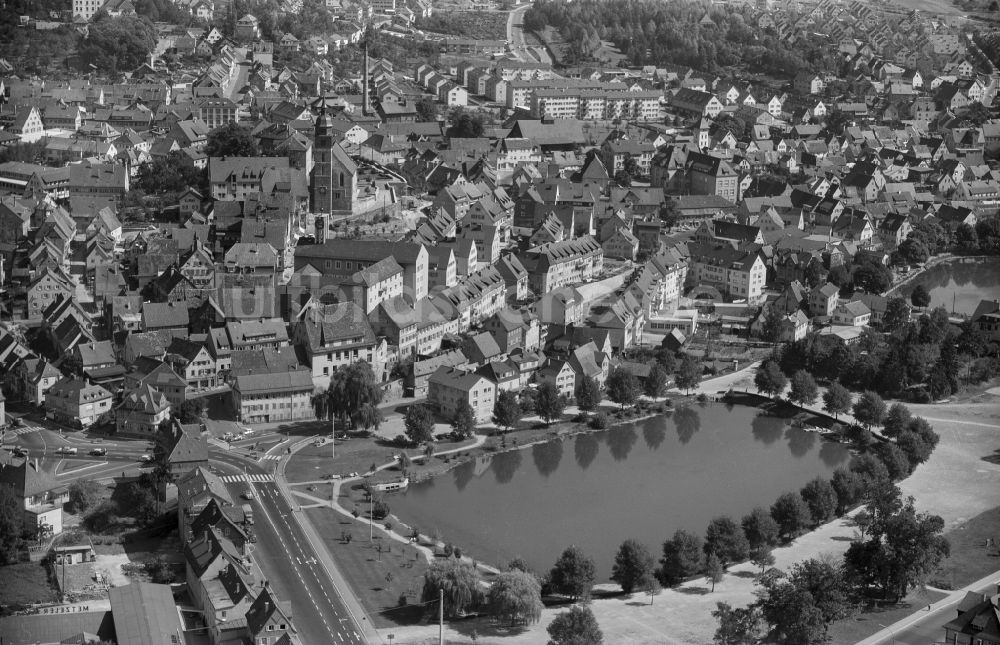 Luftaufnahme Böblingen - Stadtansicht vom Innenstadtbereich in Böblingen im Bundesland Baden-Württemberg, Deutschland