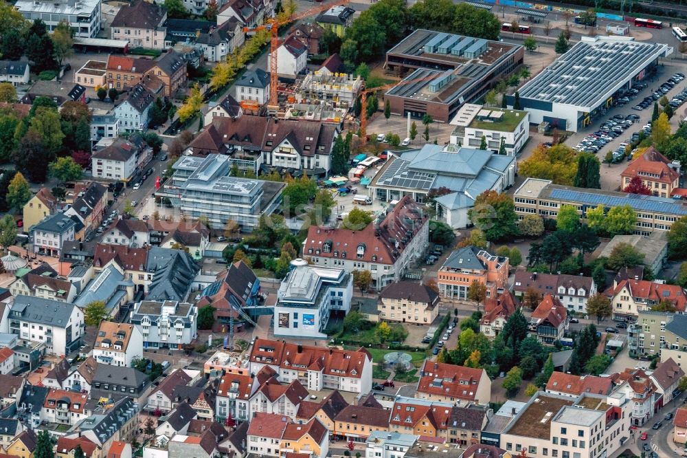Luftaufnahme Bühl - Stadtansicht vom Innenstadtbereich in Bühl im Bundesland Baden-Württemberg, Deutschland