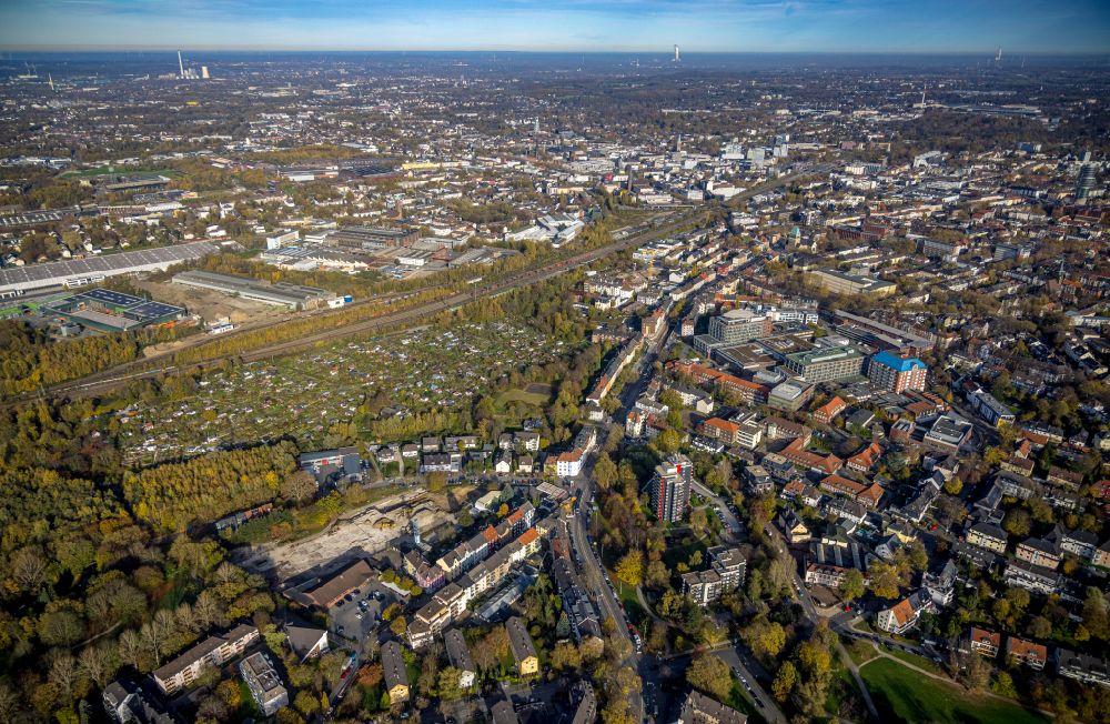 Luftbild Bochum - Stadtansicht vom Innenstadtbereich in Bochum im Bundesland Nordrhein-Westfalen, Deutschland