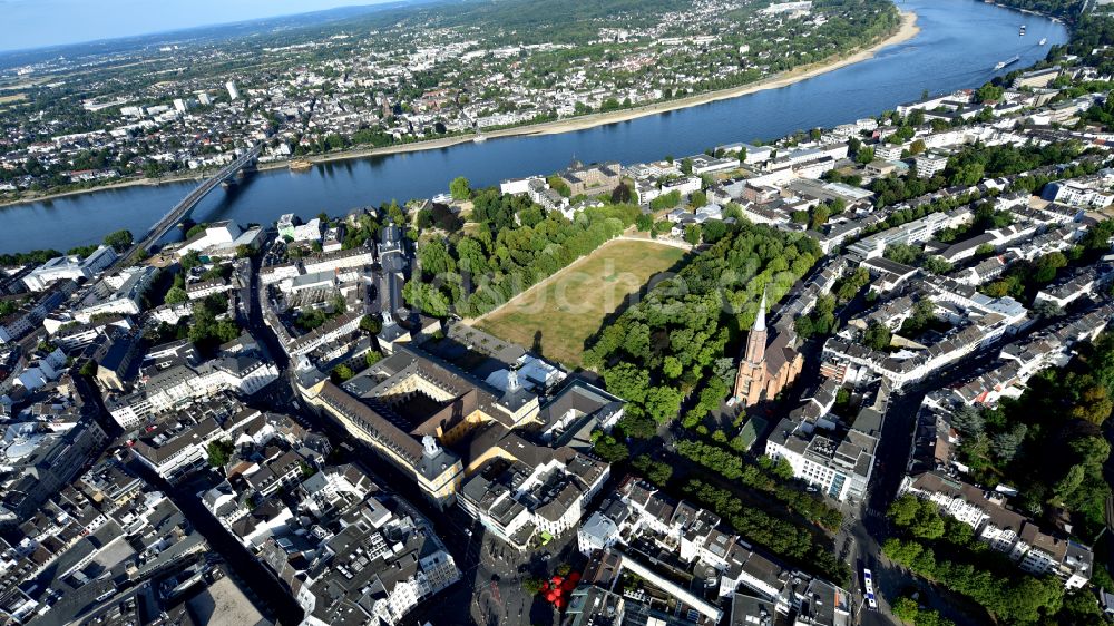 Luftbild Bonn - Stadtansicht vom Innenstadtbereich in Bonn im Bundesland Nordrhein-Westfalen, Deutschland