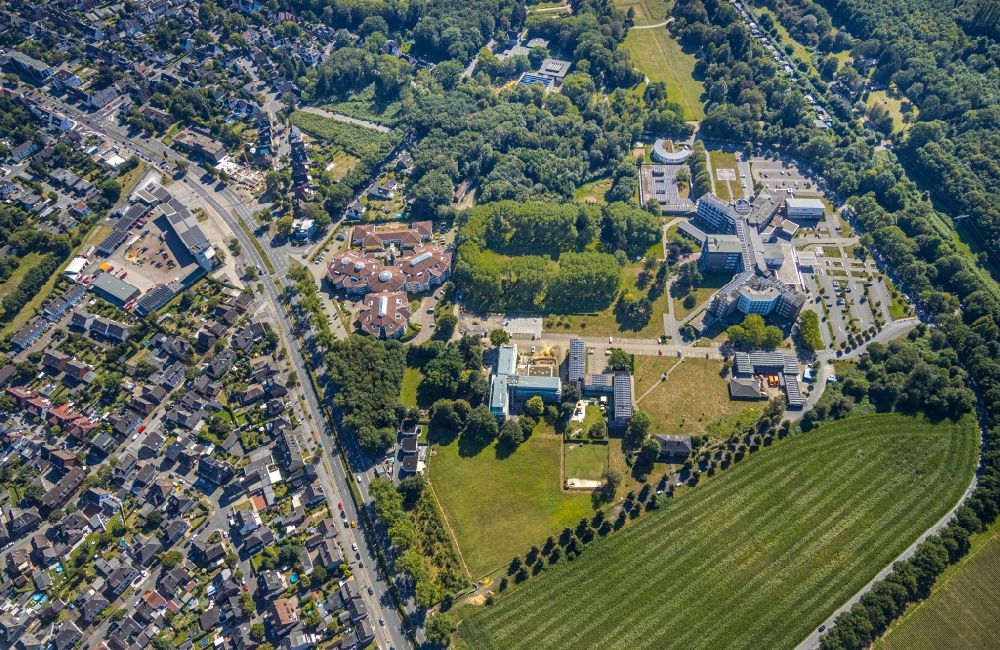 Luftaufnahme Bottrop - Stadtansicht vom Innenstadtbereich in Bottrop im Bundesland Nordrhein-Westfalen, Deutschland