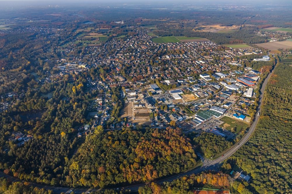 Luftbild Brüggen - Stadtansicht vom Innenstadtbereich in Brüggen im Bundesland Nordrhein-Westfalen, Deutschland