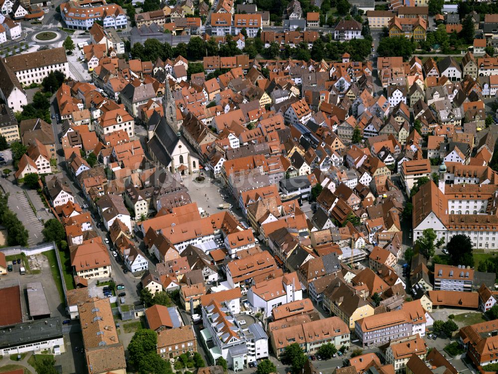 Luftbild Rottenburg am Neckar - Stadtansicht vom Innenstadtbereich mit dem Dom St. Martin in Rottenburg am Neckar im Bundesland Baden-Württemberg, Deutschland