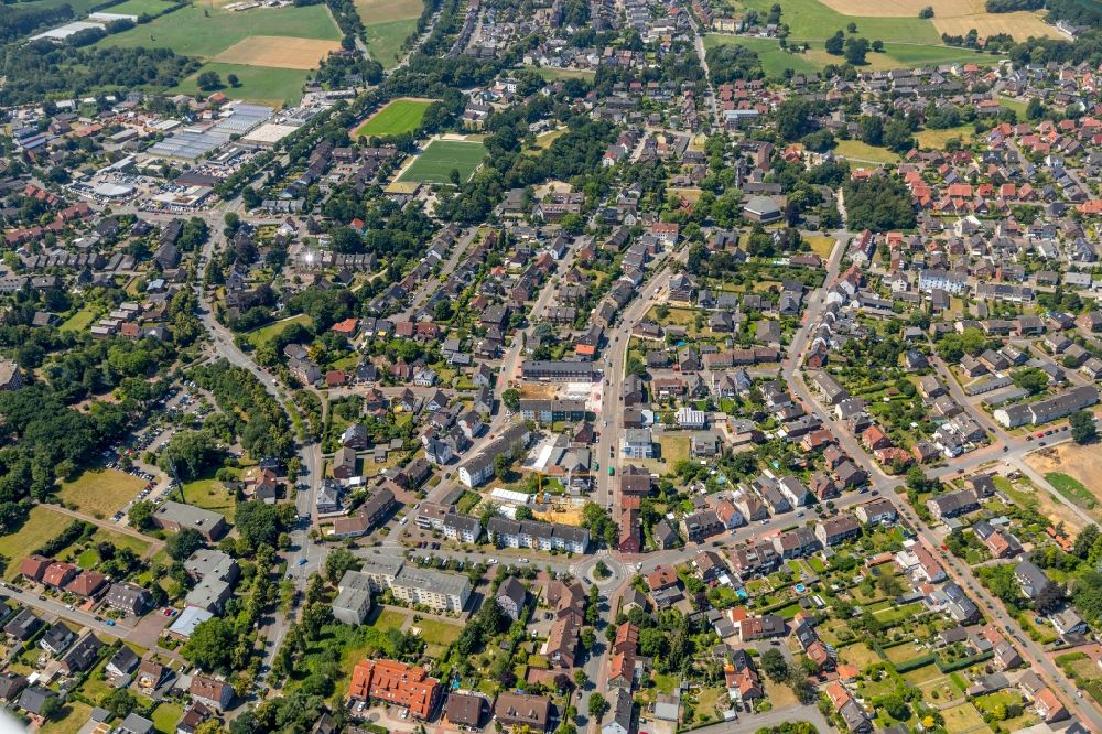 Luftbild Dorsten - Stadtansicht vom Innenstadtbereich in Dorsten im Bundesland Nordrhein-Westfalen, Deutschland