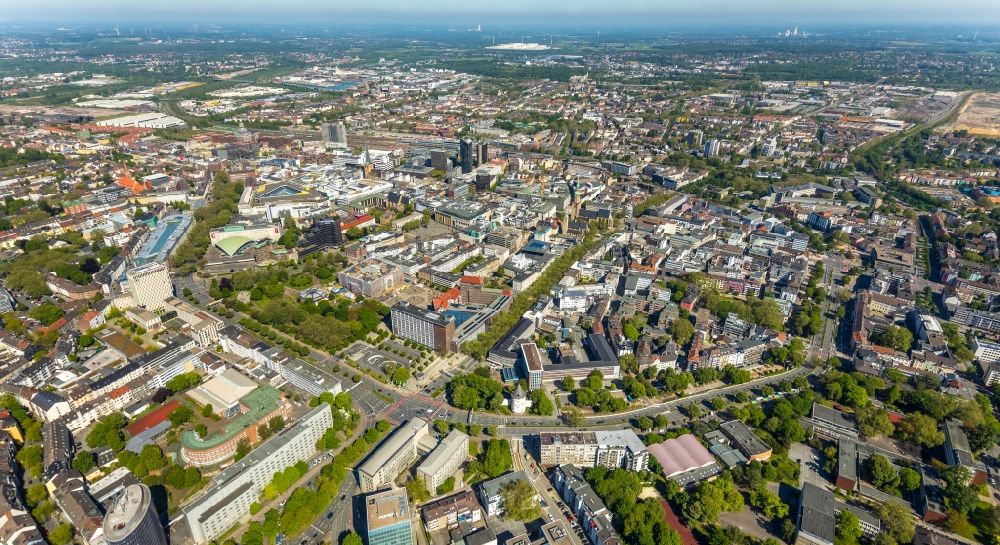 Luftbild Dortmund - Stadtansicht vom Innenstadtbereich in Dortmund im Bundesland Nordrhein-Westfalen, Deutschland