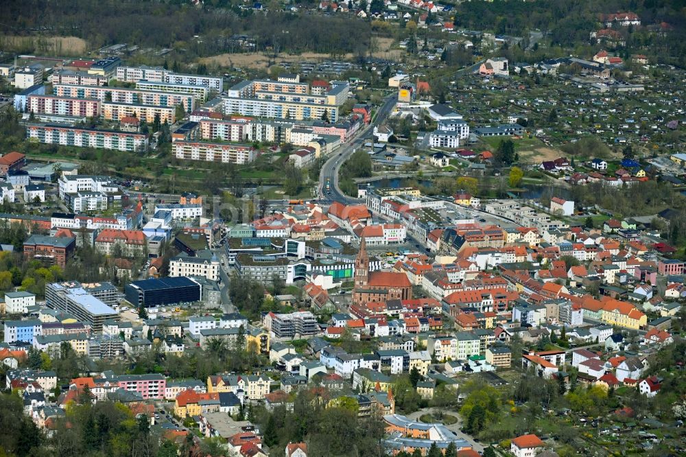Luftbild Eberswalde - Stadtansicht vom Innenstadtbereich in Eberswalde im Bundesland Brandenburg, Deutschland