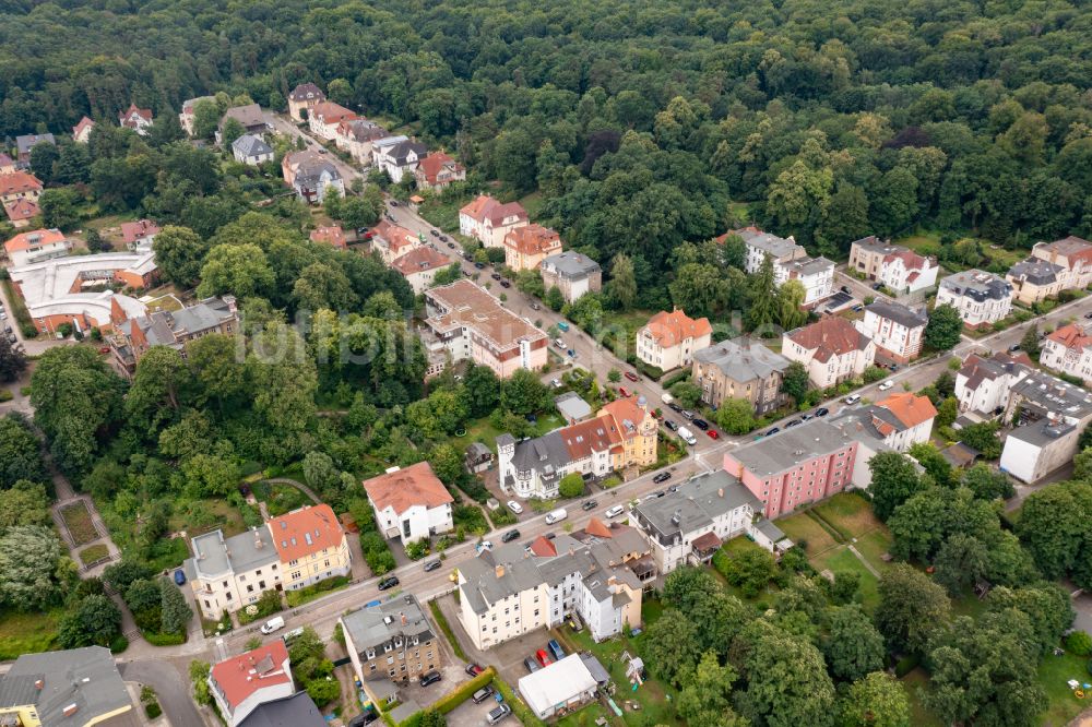 Eberswalde aus der Vogelperspektive: Stadtansicht vom Innenstadtbereich in Eberswalde im Bundesland Brandenburg, Deutschland