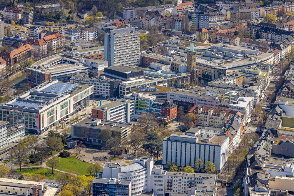 Luftbild Hagen - Stadtansicht vom Innenstadtbereich am Einkaufszentrum Volme Galerie in Hagen im Bundesland Nordrhein-Westfalen, Deutschland
