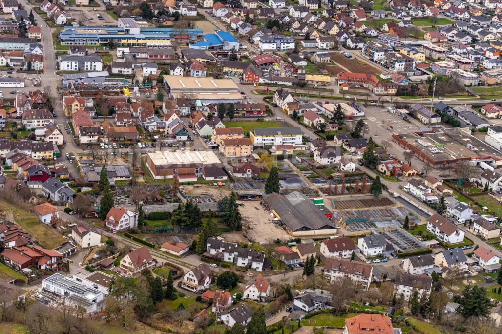 Luftbild Ettenheim - Stadtansicht vom Innenstadtbereich in Ettenheim im Bundesland Baden-Württemberg, Deutschland