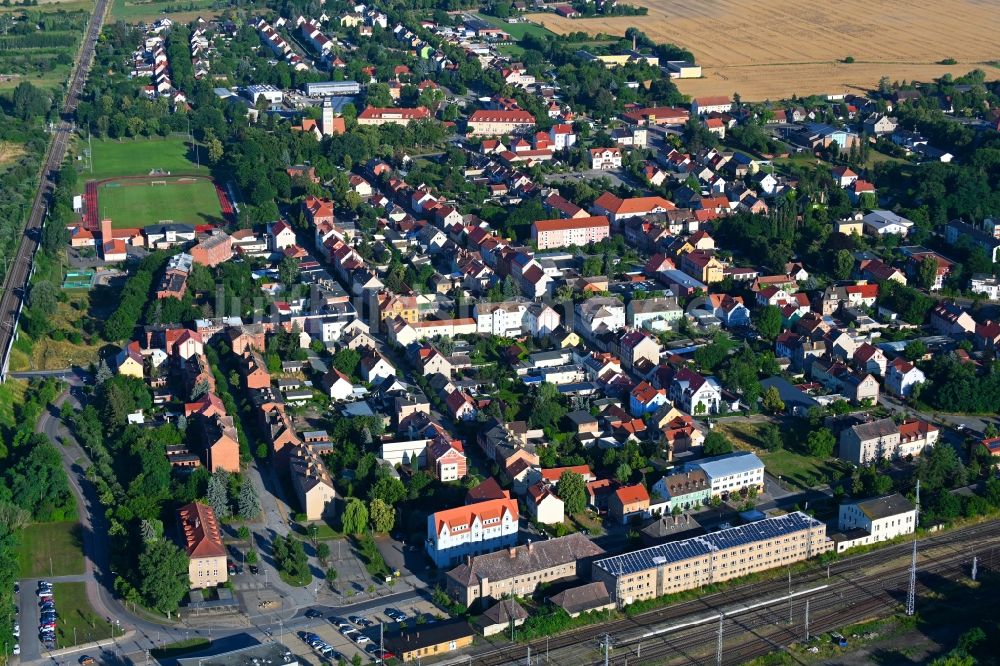 Luftaufnahme Falkenberg/Elster - Stadtansicht vom Innenstadtbereich in Falkenberg/Elster im Bundesland Brandenburg, Deutschland