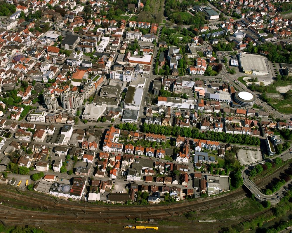 Luftbild Faurndau - Stadtansicht vom Innenstadtbereich in Faurndau im Bundesland Baden-Württemberg, Deutschland