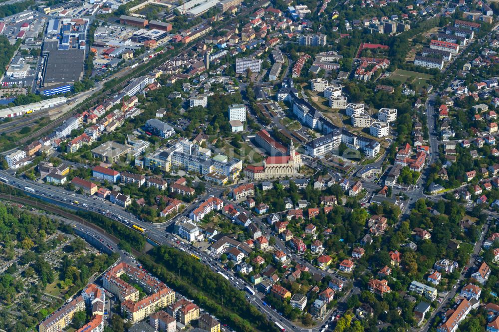 Luftbild Frauenland - Stadtansicht vom Innenstadtbereich in Frauenland im Bundesland Bayern, Deutschland