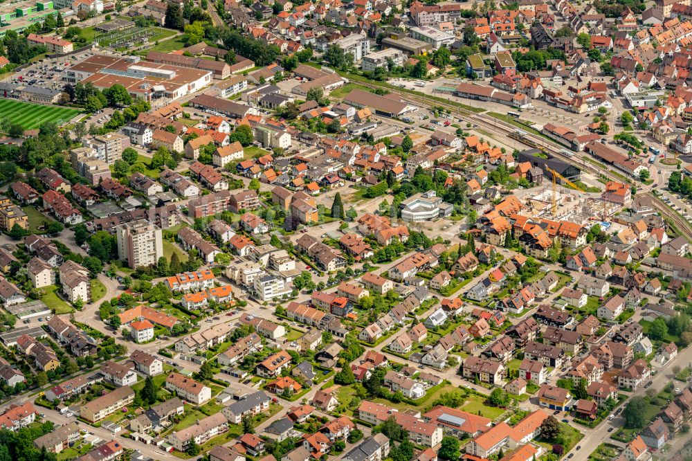 Freudenstadt aus der Vogelperspektive: Stadtansicht vom Innenstadtbereich in Freudenstadt im Bundesland Baden-Württemberg, Deutschland