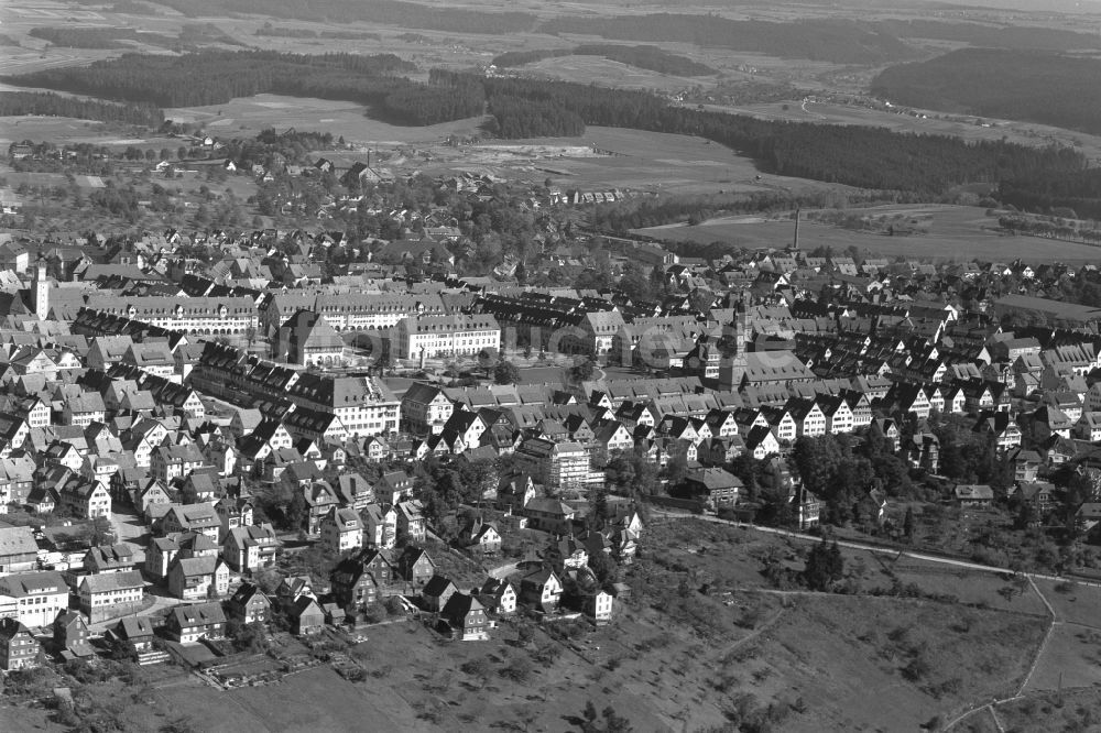 Freudenstadt aus der Vogelperspektive: Stadtansicht vom Innenstadtbereich in Freudenstadt im Bundesland Baden-Württemberg, Deutschland