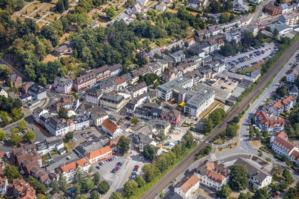 Luftbild Fröndenberg/Ruhr - Stadtansicht vom Innenstadtbereich in Fröndenberg/Ruhr im Bundesland Nordrhein-Westfalen, Deutschland