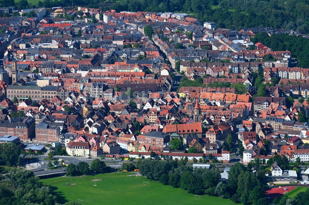 Luftbild Fürth - Stadtansicht vom Innenstadtbereich in Fürth im Bundesland Bayern, Deutschland