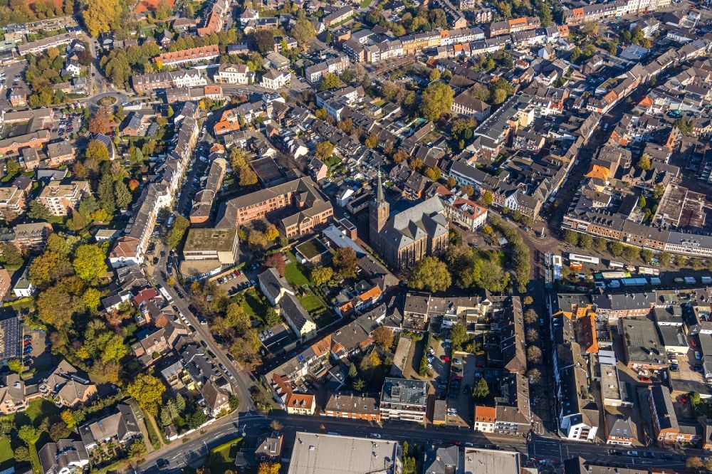 Geldern aus der Vogelperspektive: Stadtansicht vom Innenstadtbereich in Geldern im Bundesland Nordrhein-Westfalen, Deutschland