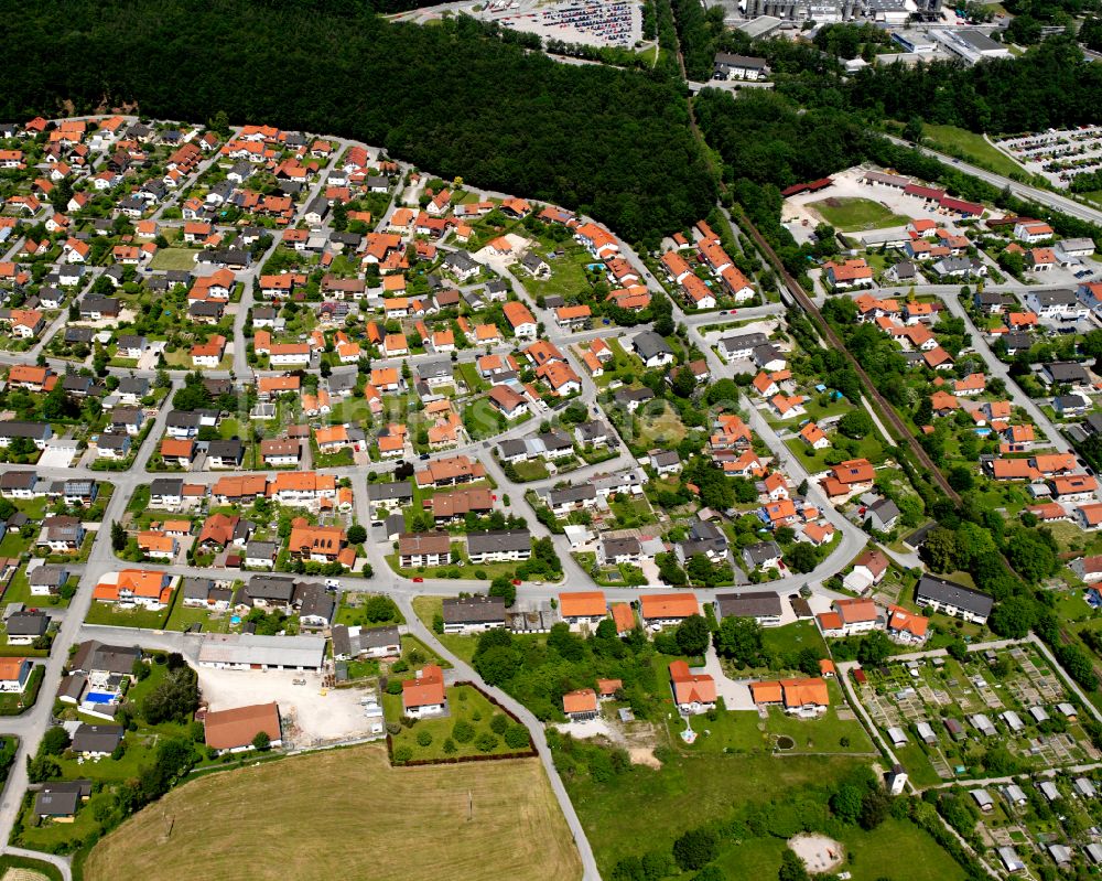Gendorf von oben - Stadtansicht vom Innenstadtbereich in Gendorf im Bundesland Bayern, Deutschland