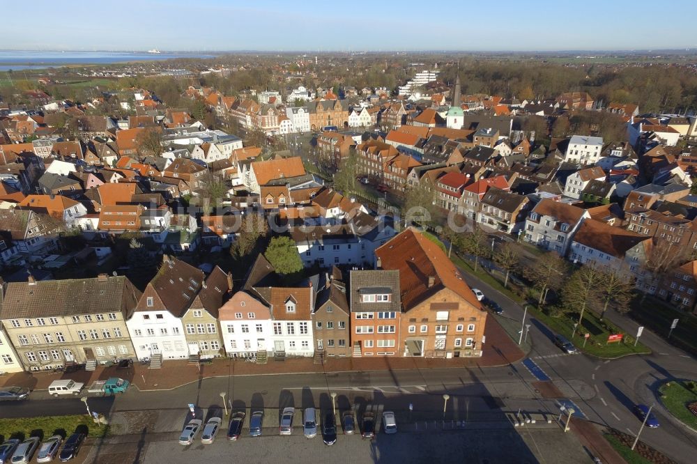 Glückstadt von oben - Stadtansicht vom Innenstadtbereich in Glückstadt im Bundesland Schleswig-Holstein