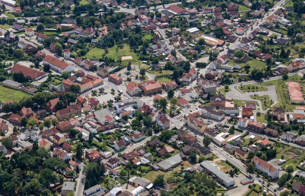 Luftaufnahme Großräschen - Stadtansicht vom Innenstadtbereich in Großräschen im Bundesland Brandenburg