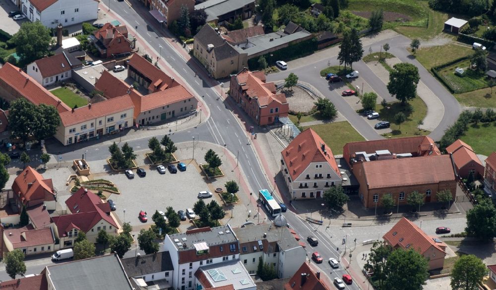 Großräschen aus der Vogelperspektive: Stadtansicht vom Innenstadtbereich in Großräschen im Bundesland Brandenburg