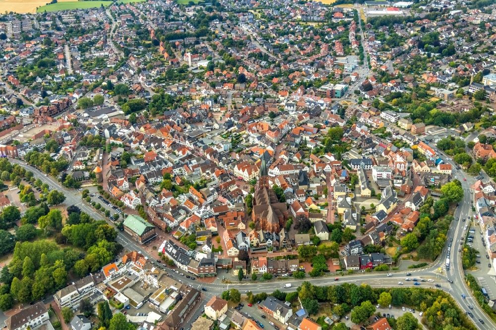 Luftbild Haltern am See - Stadtansicht vom Innenstadtbereich in Haltern am See im Bundesland Nordrhein-Westfalen, Deutschland
