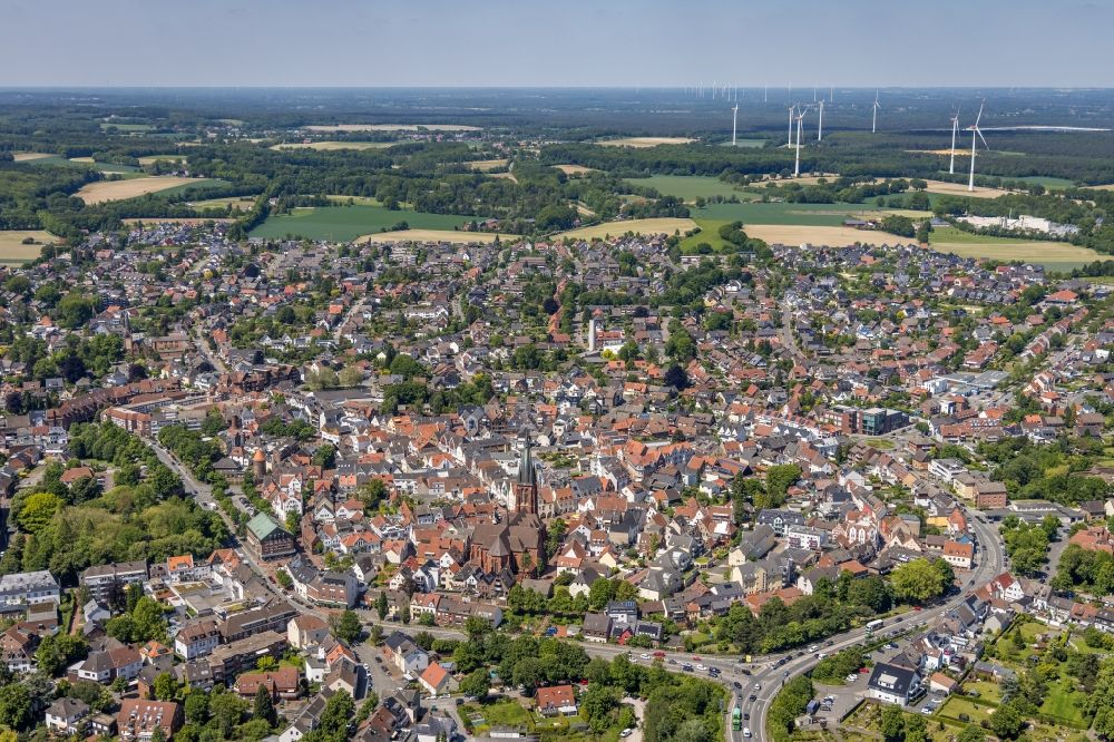Luftbild Haltern am See - Stadtansicht vom Innenstadtbereich in Haltern am See im Bundesland Nordrhein-Westfalen, Deutschland