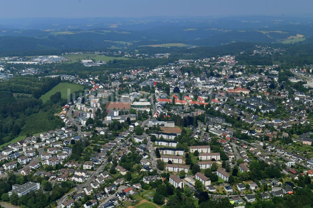 Halver aus der Vogelperspektive: Stadtansicht vom Innenstadtbereich in Halver im Bundesland Nordrhein-Westfalen, Deutschland
