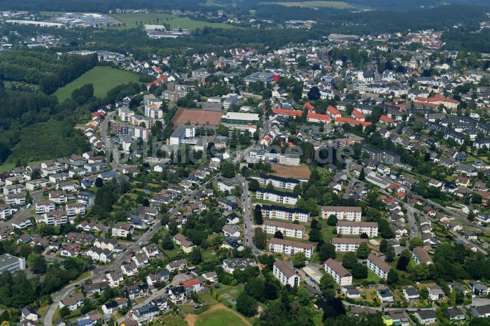 Luftbild Halver - Stadtansicht vom Innenstadtbereich in Halver im Bundesland Nordrhein-Westfalen, Deutschland
