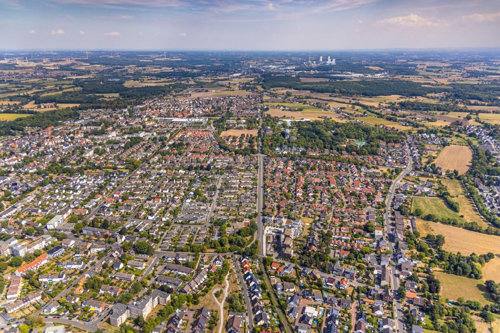 Hamm aus der Vogelperspektive: Stadtansicht vom Innenstadtbereich in Hamm im Bundesland Nordrhein-Westfalen, Deutschland