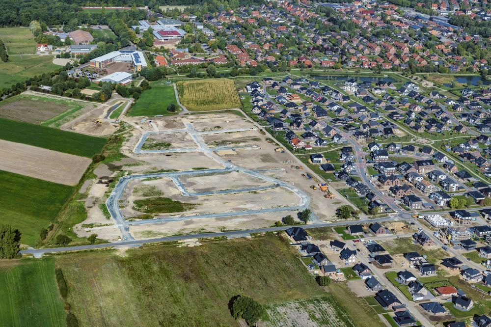 Luftbild Harsefeld - Stadtansicht vom Innenstadtbereich in Harsefeld im Bundesland Niedersachsen, Deutschland