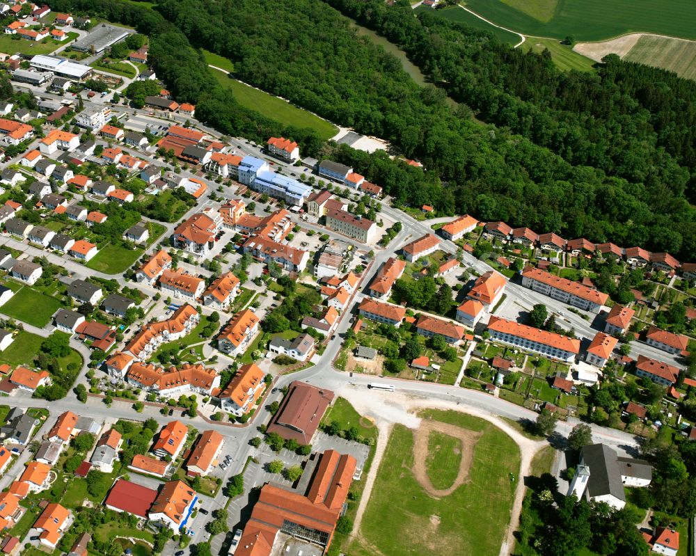 Luftaufnahme Hartfeld - Stadtansicht vom Innenstadtbereich in Hartfeld im Bundesland Bayern, Deutschland