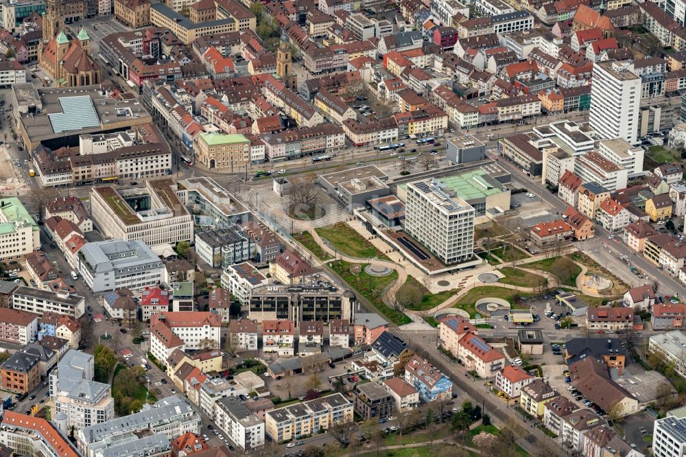 Luftbild Heilbronn - Stadtansicht vom Innenstadtbereich in Heilbronn im Bundesland Baden-Württemberg, Deutschland