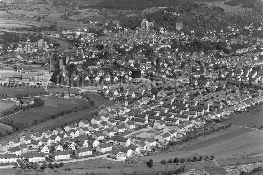 Luftaufnahme Herrenberg - Stadtansicht vom Innenstadtbereich in Herrenberg im Bundesland Baden-Württemberg, Deutschland