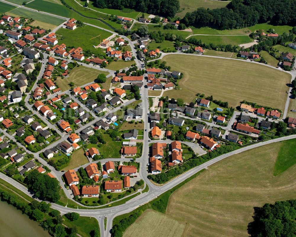 Luftaufnahme Hirten - Stadtansicht vom Innenstadtbereich in Hirten im Bundesland Bayern, Deutschland