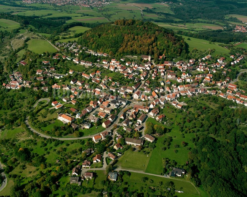 Luftbild Hohenstaufen - Stadtansicht vom Innenstadtbereich in Hohenstaufen im Bundesland Baden-Württemberg, Deutschland