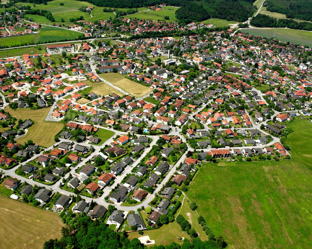 Hohenwart aus der Vogelperspektive: Stadtansicht vom Innenstadtbereich in Hohenwart im Bundesland Bayern, Deutschland
