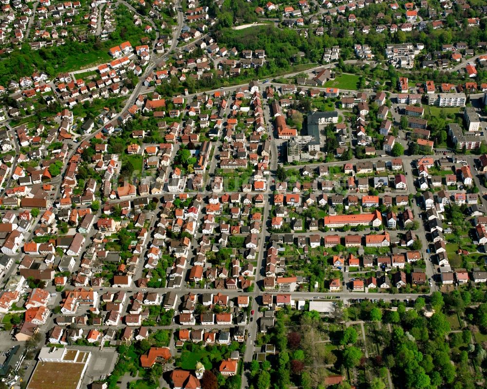Luftbild Holzheim - Stadtansicht vom Innenstadtbereich in Holzheim im Bundesland Baden-Württemberg, Deutschland