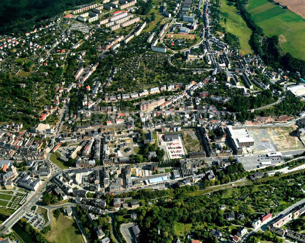Irchwitz von oben - Stadtansicht vom Innenstadtbereich in Irchwitz im Bundesland Thüringen, Deutschland