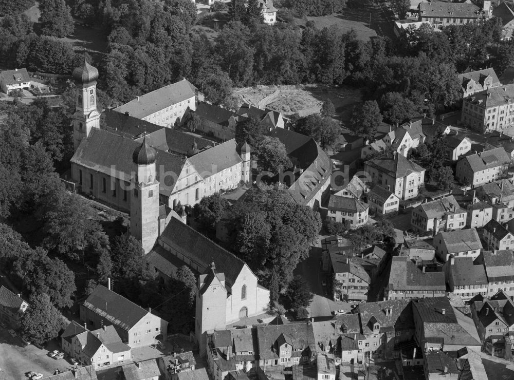 Luftbild Isny im Allgäu - Stadtansicht vom Innenstadtbereich in Isny im Allgäu im Bundesland Baden-Württemberg, Deutschland