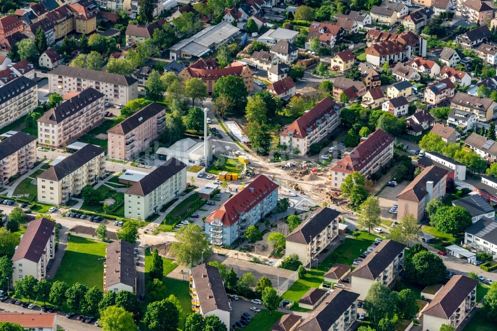 Kehl aus der Vogelperspektive: Stadtansicht vom Innenstadtbereich in Kehl im Bundesland Baden-Württemberg, Deutschland