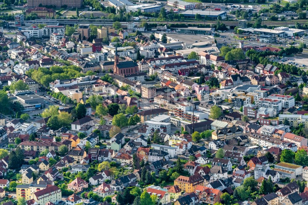 Luftbild Kehl - Stadtansicht vom Innenstadtbereich in Kehl im Bundesland Baden-Württemberg, Deutschland