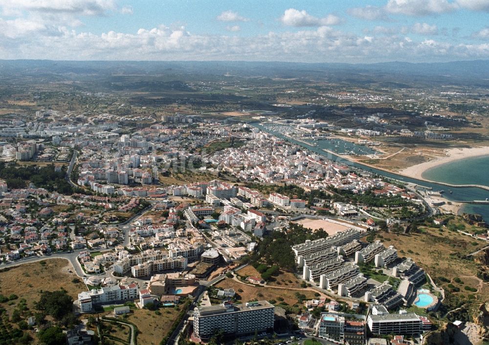 Luftaufnahme Lagos - Stadtansicht vom Innenstadtbereich in Lagos in Faro, Portugal