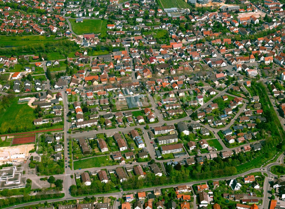 Langenau aus der Vogelperspektive: Stadtansicht vom Innenstadtbereich in Langenau im Bundesland Baden-Württemberg, Deutschland