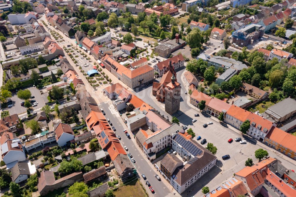 Luftbild Luckenwalde - Stadtansicht vom Innenstadtbereich in Luckenwalde im Bundesland Brandenburg, Deutschland