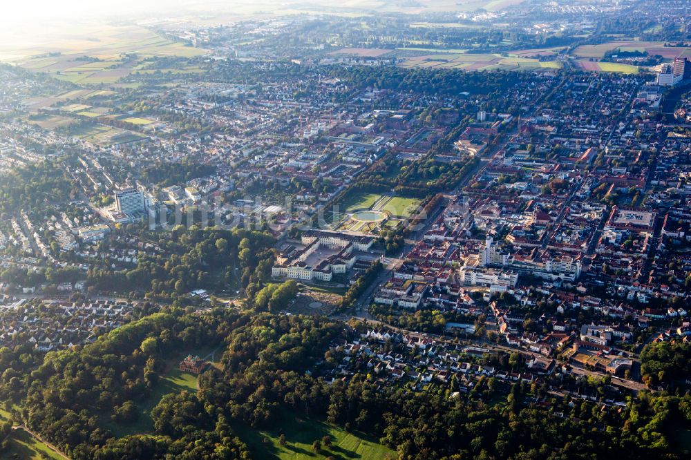 Luftbild Ludwigsburg - Stadtansicht vom Innenstadtbereich in Ludwigsburg im Bundesland Baden-Württemberg, Deutschland