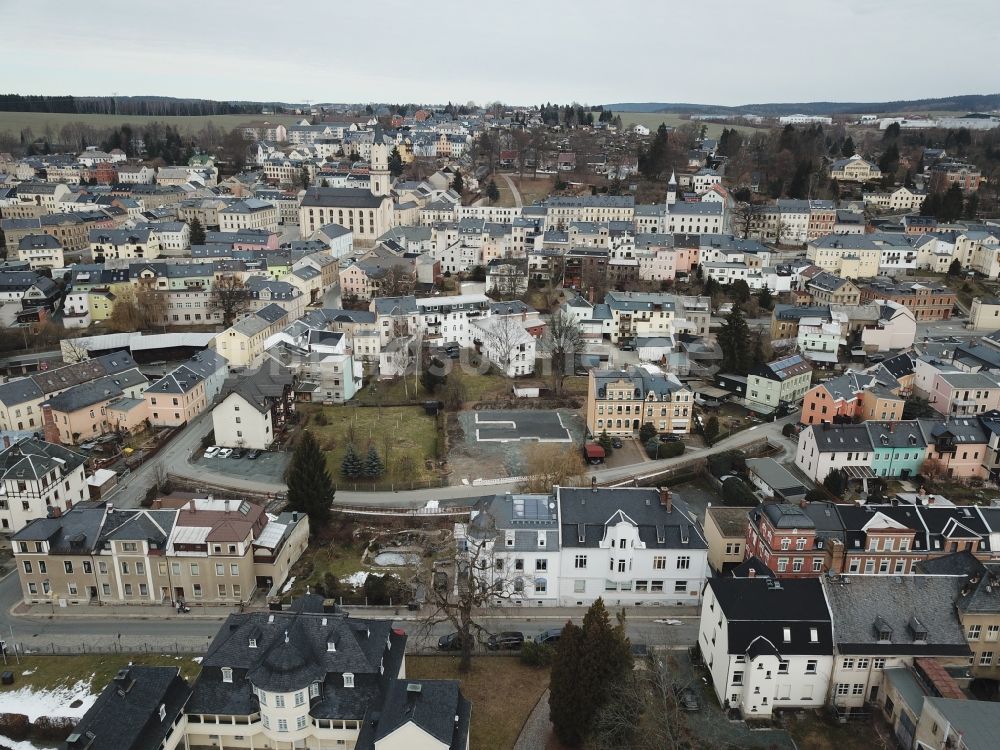 Luftbild Markneukirchen - Stadtansicht vom Innenstadtbereich in Markneukirchen im Bundesland Sachsen, Deutschland