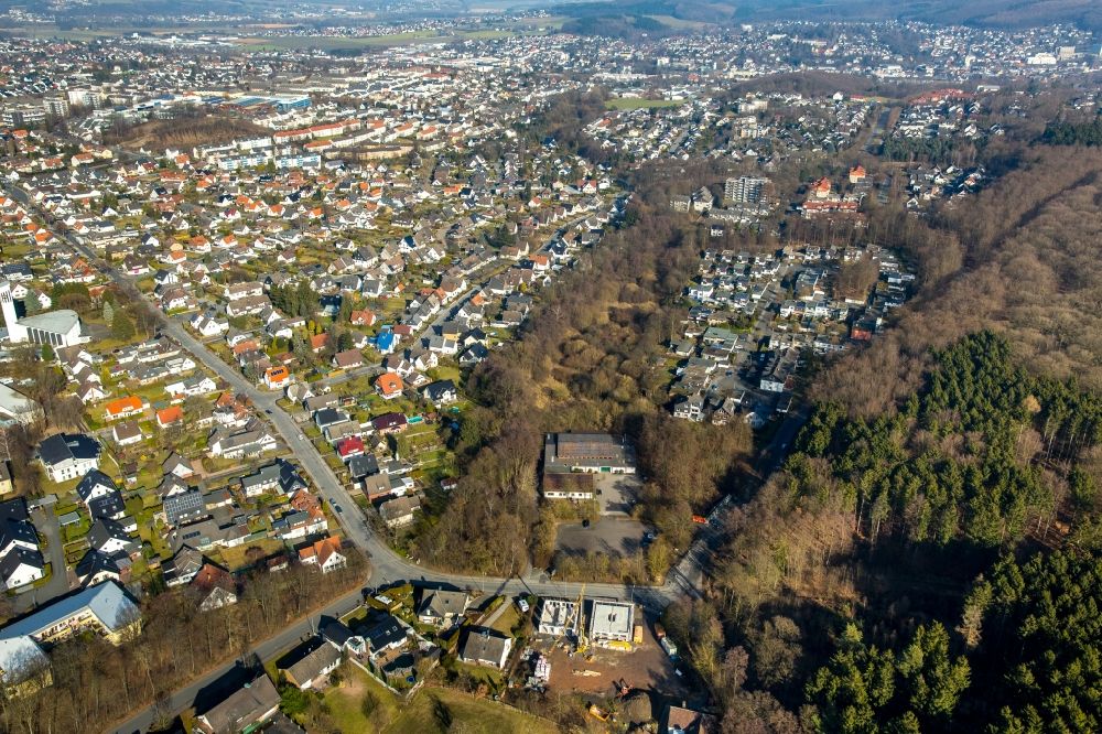 Luftaufnahme Menden (Sauerland) - Stadtansicht vom Innenstadtbereich in Menden (Sauerland) im Bundesland Nordrhein-Westfalen